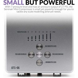 Kit de aerografo con compresor silencioso Serenair Gaahleri