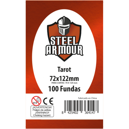 Fundas Steel Armour Tarot 72x122mm (100 Fundas)