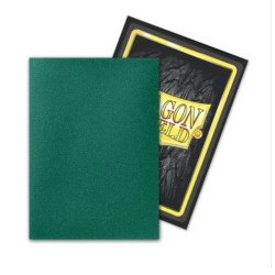 Dragon Shield Dual Matte Sleeves - Metallic Green / Power (100 Sleeves)Accesorios para los JuegosAtheneas Hobby S.L.
