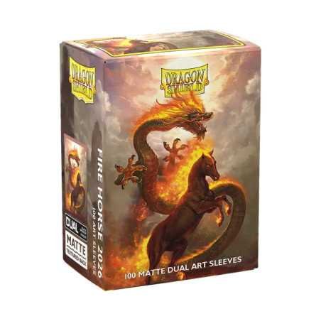 Dragon Shield Standard Dual Art Sleeves - Fire Horse 2026 (100 Sleeves) AT-12115
