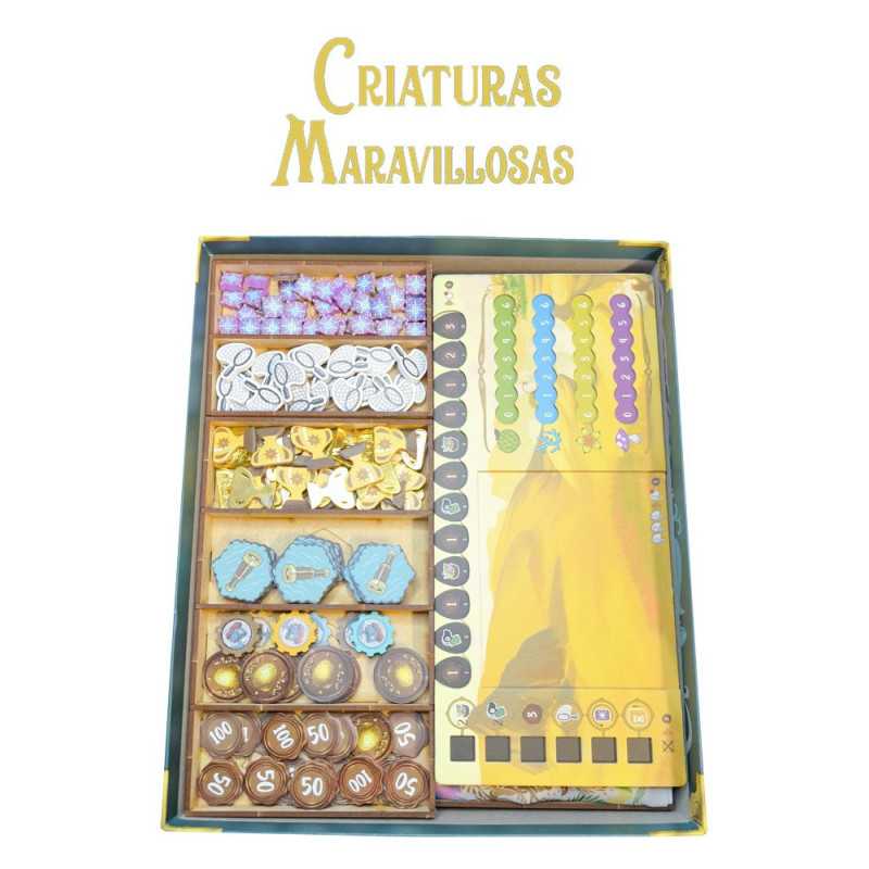 Inserto Compatible Con Criaturas Maravillosas Base + Pack De Mejoras + Exp Gargantuan Beast + Crew Set