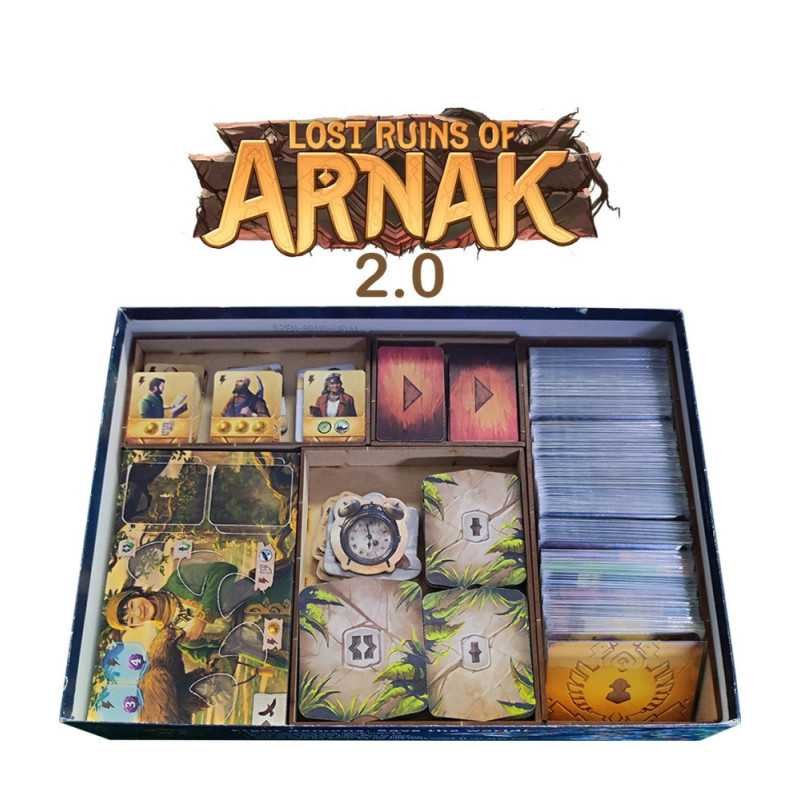 Inserto Compatible Con Las Ruinas Perdidas De Arnak 20 Base + Expansión 1 + Expansión 2
