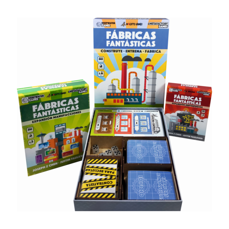 Inserto Compatible Con Fábricas Fantásticas Base + Exp Manufacciones + Exp SubterfugiosJuegos de MesaAtheneas Hobby S.L.