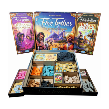 Inserto Compatible Con Five Tribes Base + Expansiones 1 Y 2