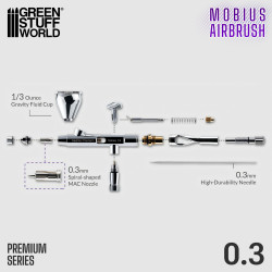 Aerógrafo Premium Series GHPM-Mobius 0.3 mm