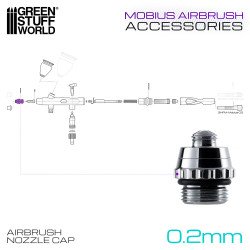 Tapa de Obturador 0,2 mm para aerógrafo Mobius