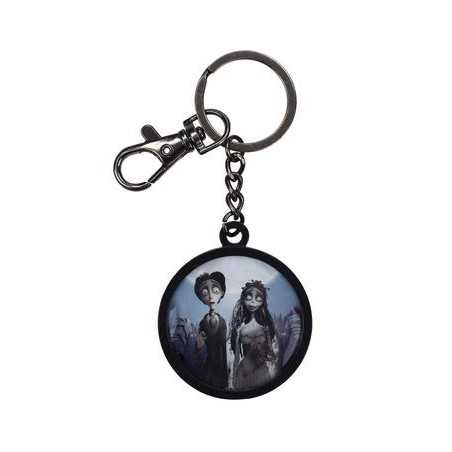 Pareja Llavero Redondo Metal Corpse Bride