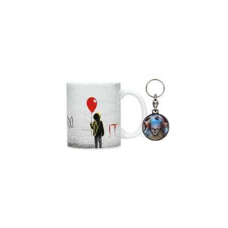 You'll Float Too It Taza Cerámica + Llavero It