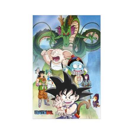 Shenron And Heroes Poster 3D 58X38 Cm Dragon Ball