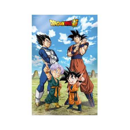 Battle Of Gods Goku Vegeta Family Db Super Poster 3D 58X38 Cm Dragon Ball