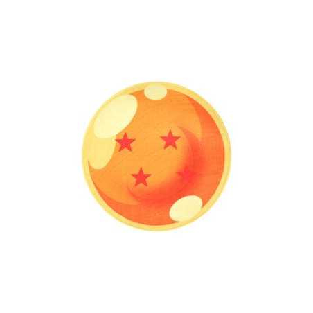 Bola 4 Estrellas Alfombra Interior 60X60 Cm Dragon Ball