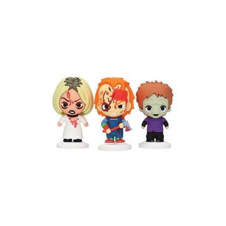 Familia Chucky Set 3 Figuras Goma Pokis Chucky