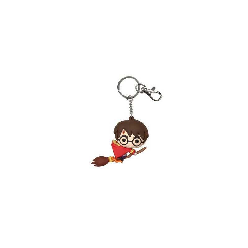 Harry Potter Capa Roja Llavero Figurativo Goma Harry Potter