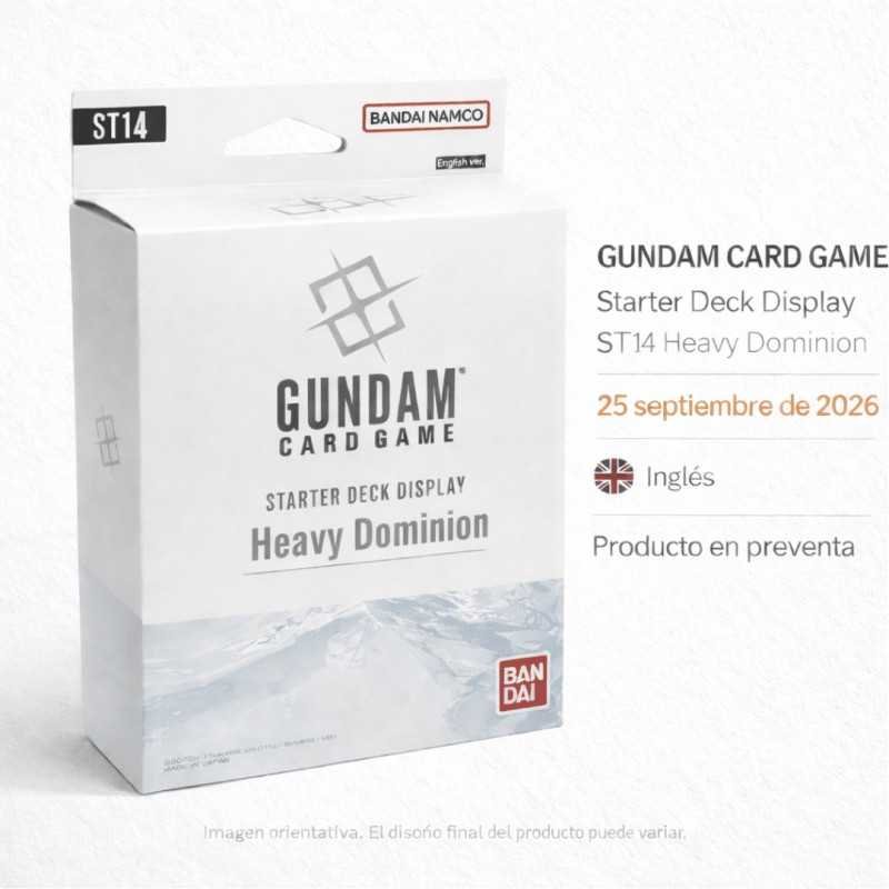 Gundam Card Game Starter Deck Display ST14 Heavy Dominion