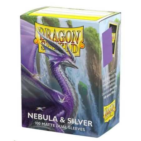 Dragon Shield Sleeves - Standard size - Matte Dual - Nebula & Silver (100 Sleeves)