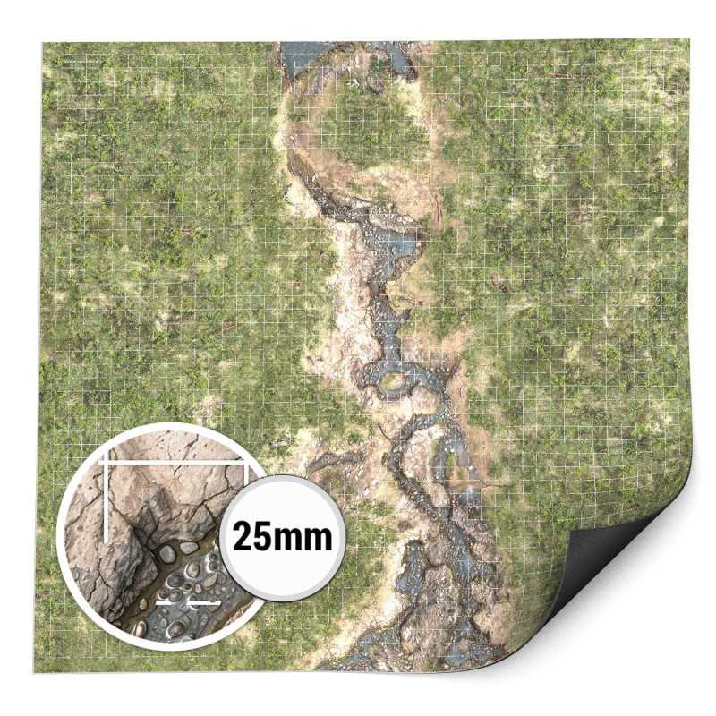 Tapete Neopreno Mazmorra con Cuadricula - Duskriver Meadows 120x120cm