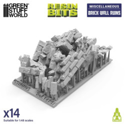 Ruinas de muros de ladrillo 1:48