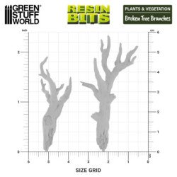 Ramas de árbol rotas 1:72-1:48-1:35
