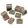 Cajas de madera con comida 1:48