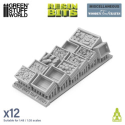 Cajas de madera con comida 1:48