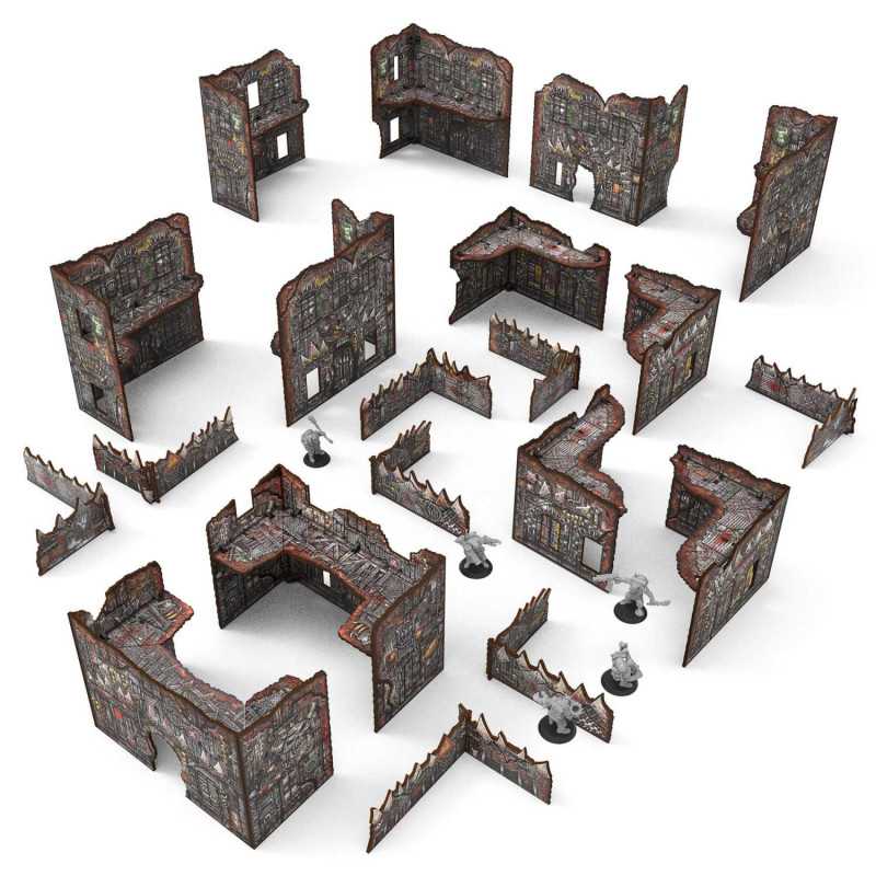 Pack de escenografía Matched Play Orcos plegable pre-pintada