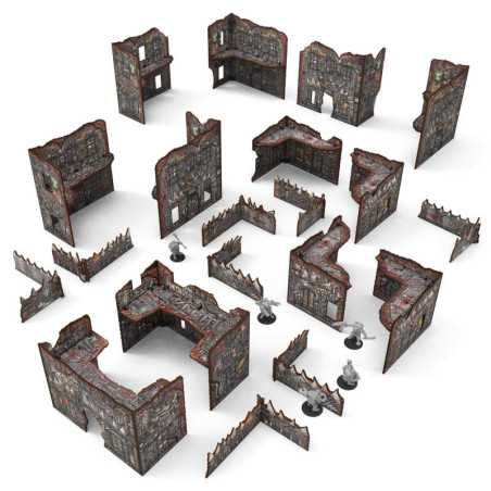 Pack de escenografía Matched Play Orcos plegable pre-pintada