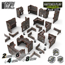 Pack de escenografía Matched Play Orcos plegable pre-pintada