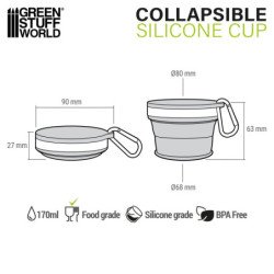 Vaso plegable silicona 170ml