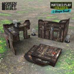 Ruina plegable Pequeña en L prepintada Matched Play - Sci-fi