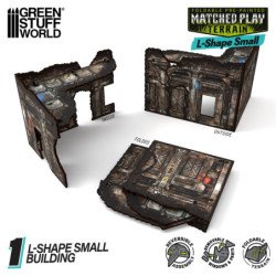 Ruina plegable Pequeña en L prepintada Matched Play - Sci-fi