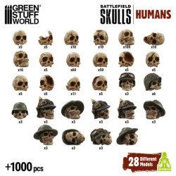 1000x Craneos de Resina 1:48-1:35