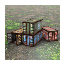 Contenedores WTC prepintado (Pack x4)