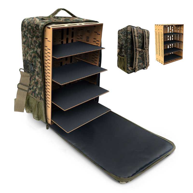 Mochila Transporte Miniaturas L - Edición Camuflaje