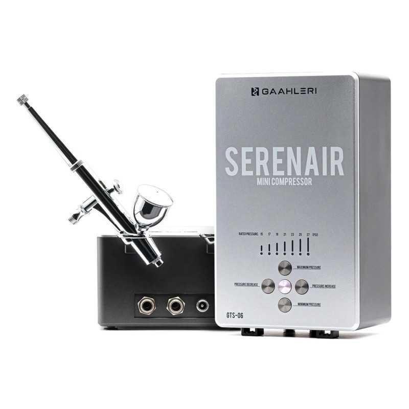 Kit de aerógrafo con compresor silencioso Serenair Gaahleri