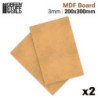 Placas MDF 200x300mm