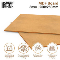 Placas MDF 250x250mm