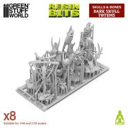 Tótems siniestros con calaveras 1:48-1:35