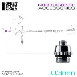 Tapa de Obturador 0,3 mm para aerógrafo Mobius