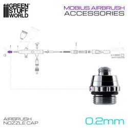 Tapa de Obturador 0,2 mm para aerógrafo Mobius