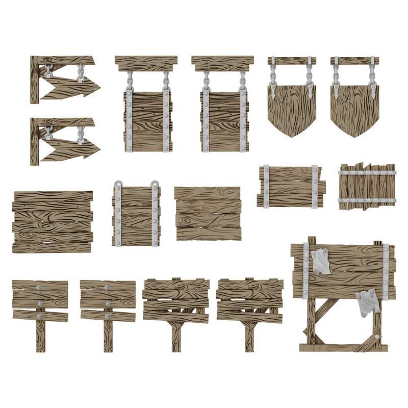 Carteles de Madera 1:48–1:35