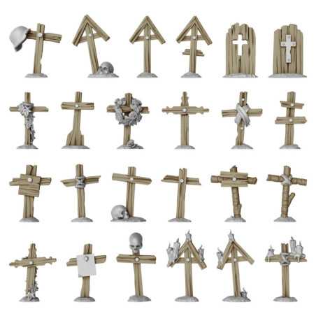 Cruces de madera para trincheras 1:48-1:35