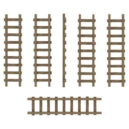 Escaleras pequeñas de madera 1:48-1:35