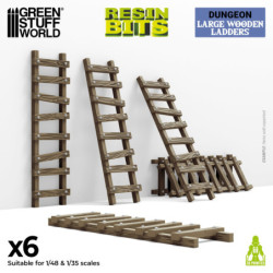 Escaleras grandes de madera 1:48-1:35