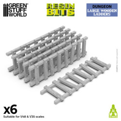 Escaleras grandes de madera 1:48-1:35