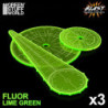 Plantillas de explosión wargames - Verde Fluor