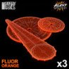 Plantillas de explosión wargames - Naranja Fluor