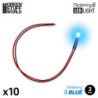 Luces LED Parpadeantes Azules 3mm