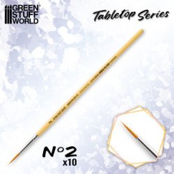 TABLETOP SERIES Set Pinceles Sinteticos 2 (Pack x10)