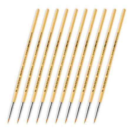 TABLETOP SERIES Set Pinceles Sinteticos 0 (Pack x10)