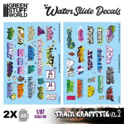 Calcas de grafitis para trenes 1:87 HO (Set-2)